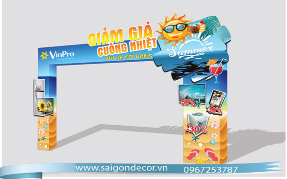 Sài Gòn Decor thi công trang trí quảng cáo, tổ chức sự kiện, trang trí nội thất. Liên hệ: 0967253787