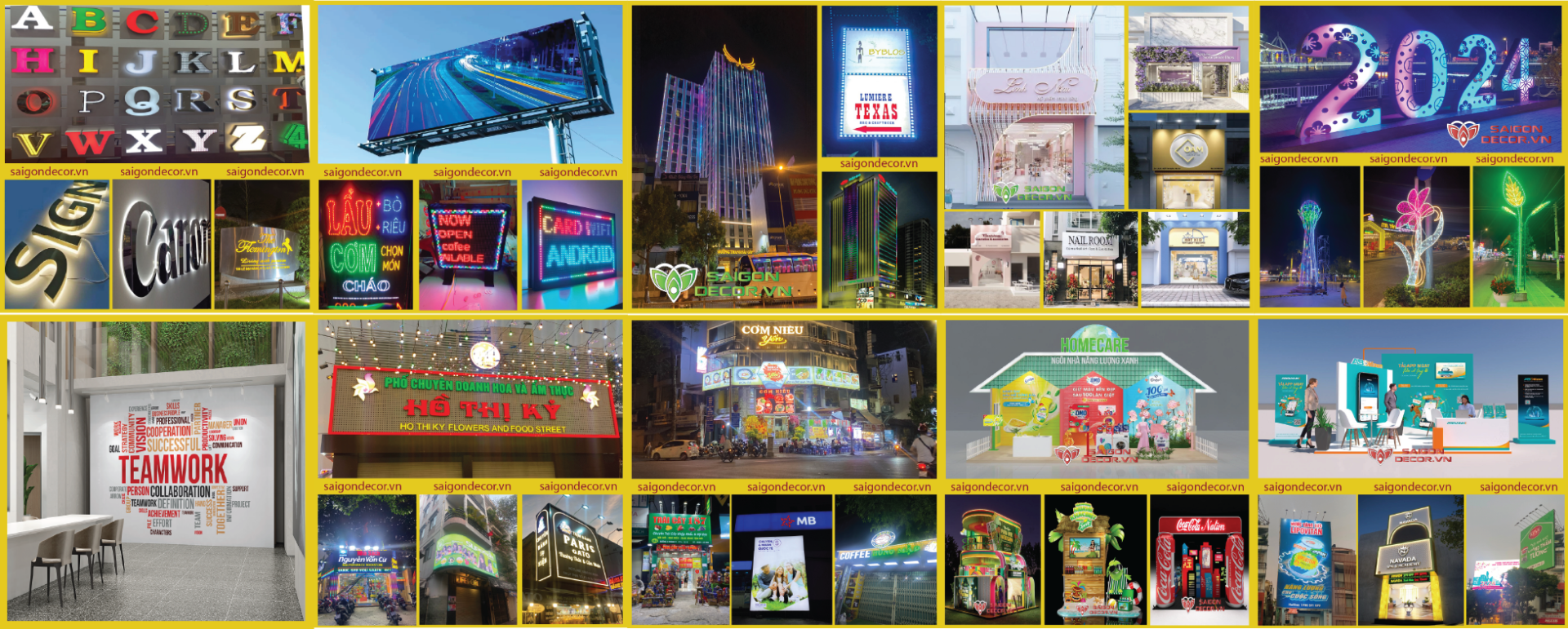 Saigon Decor thi công trang trí quảng cáo, tổ chức sự kiện, trang trí nội thất. Liên hệ: 0967253787